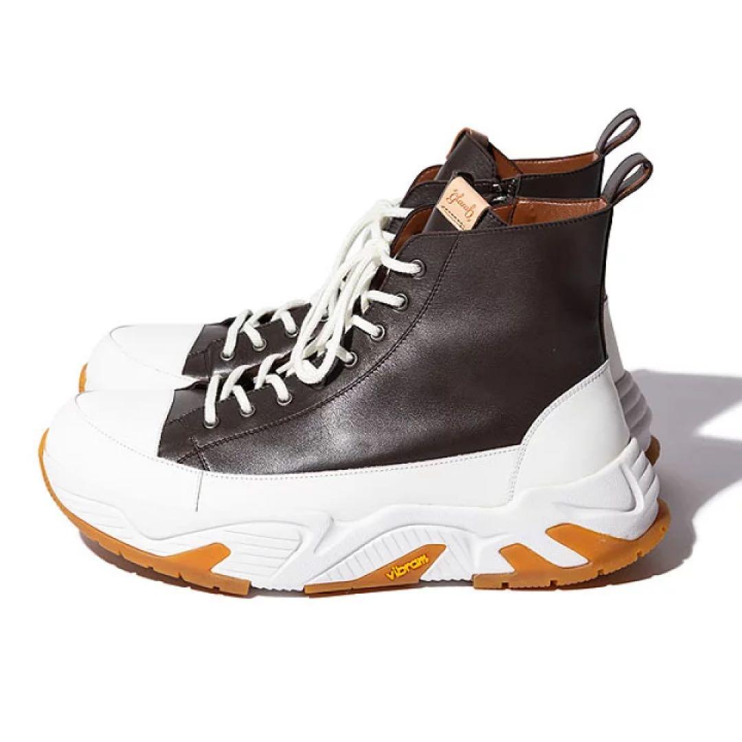 glamb コンビネーションソールスニーカー ブラウン