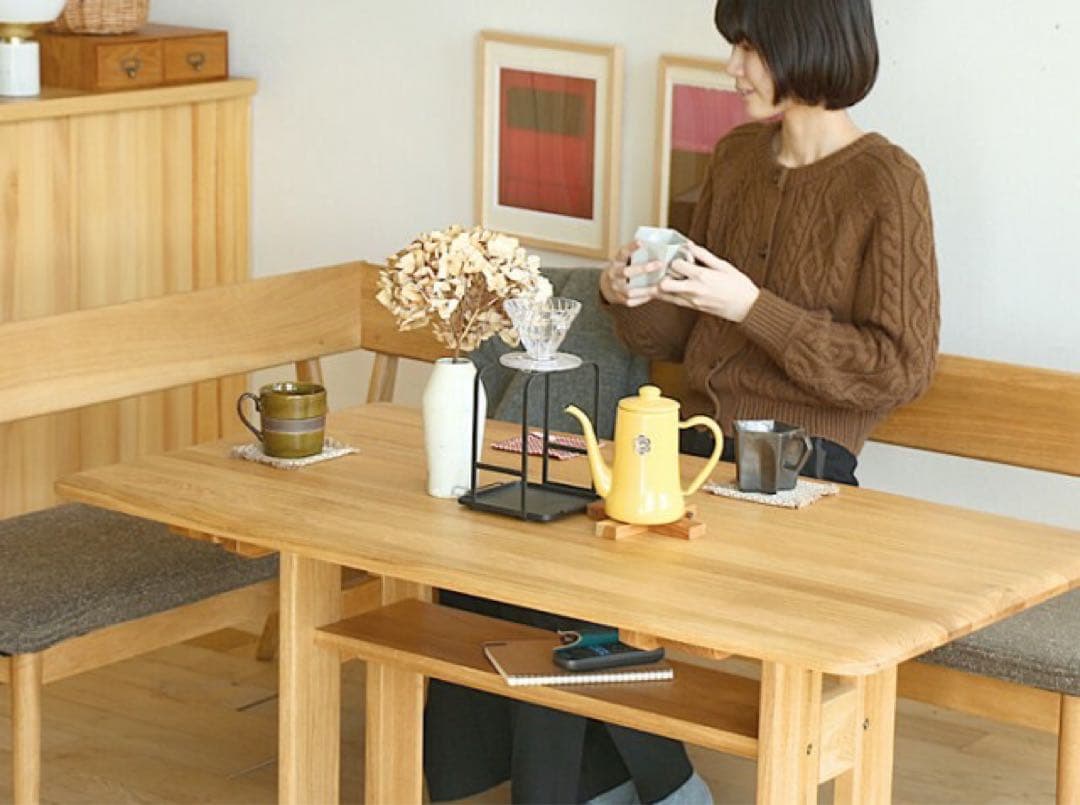 ダブルデイ オーク無垢材 テーブル 幅120㎝