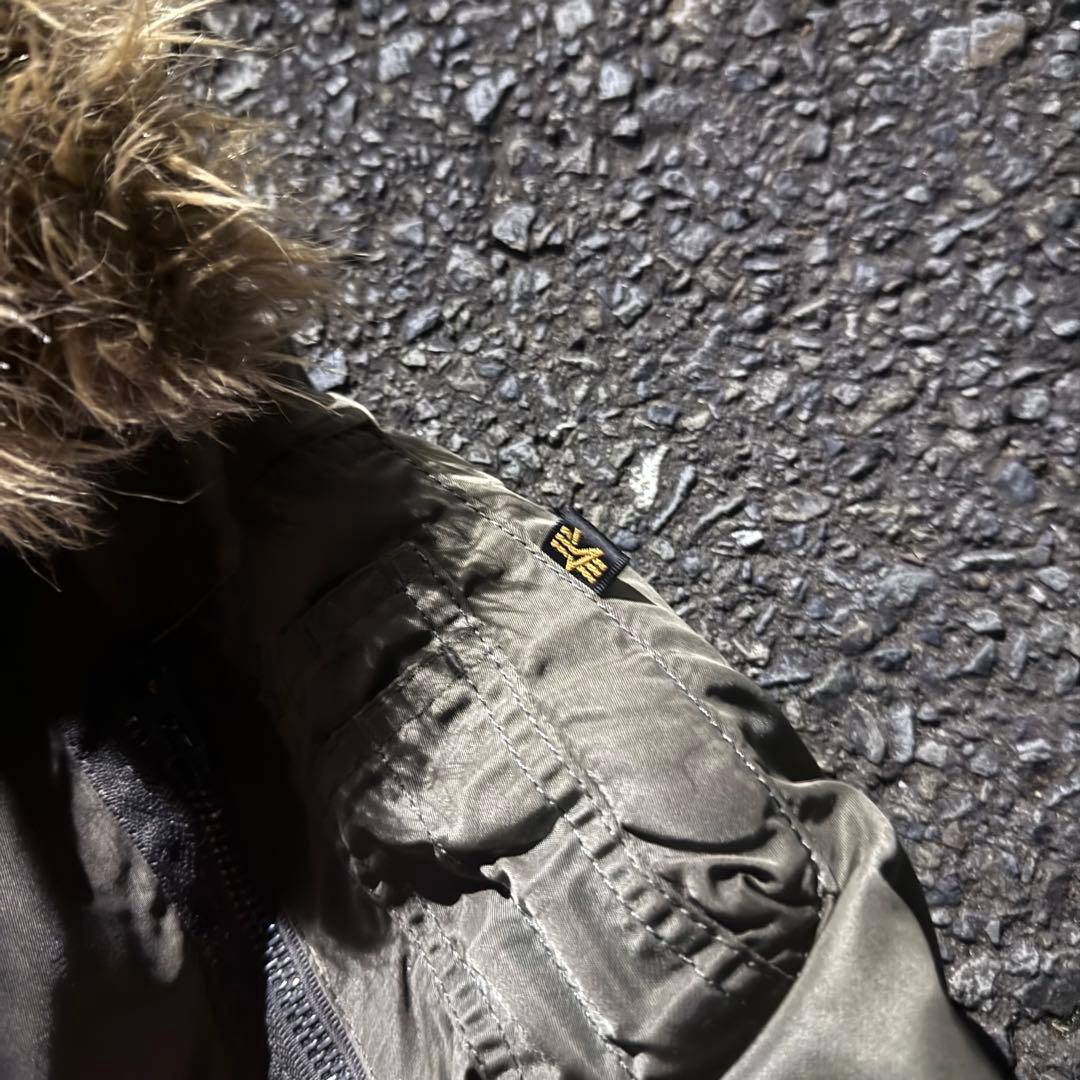 超希少00s ALPHA n2b ma1 ファー付き　フライト　ジャケット 短丈