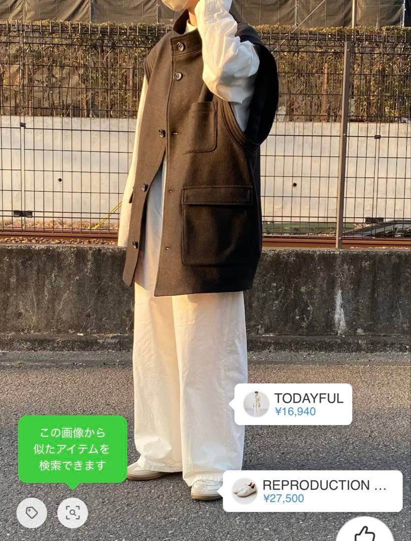 M*i様 TODAYFUL タイフライターシャツコンビオールインワン ホワイト