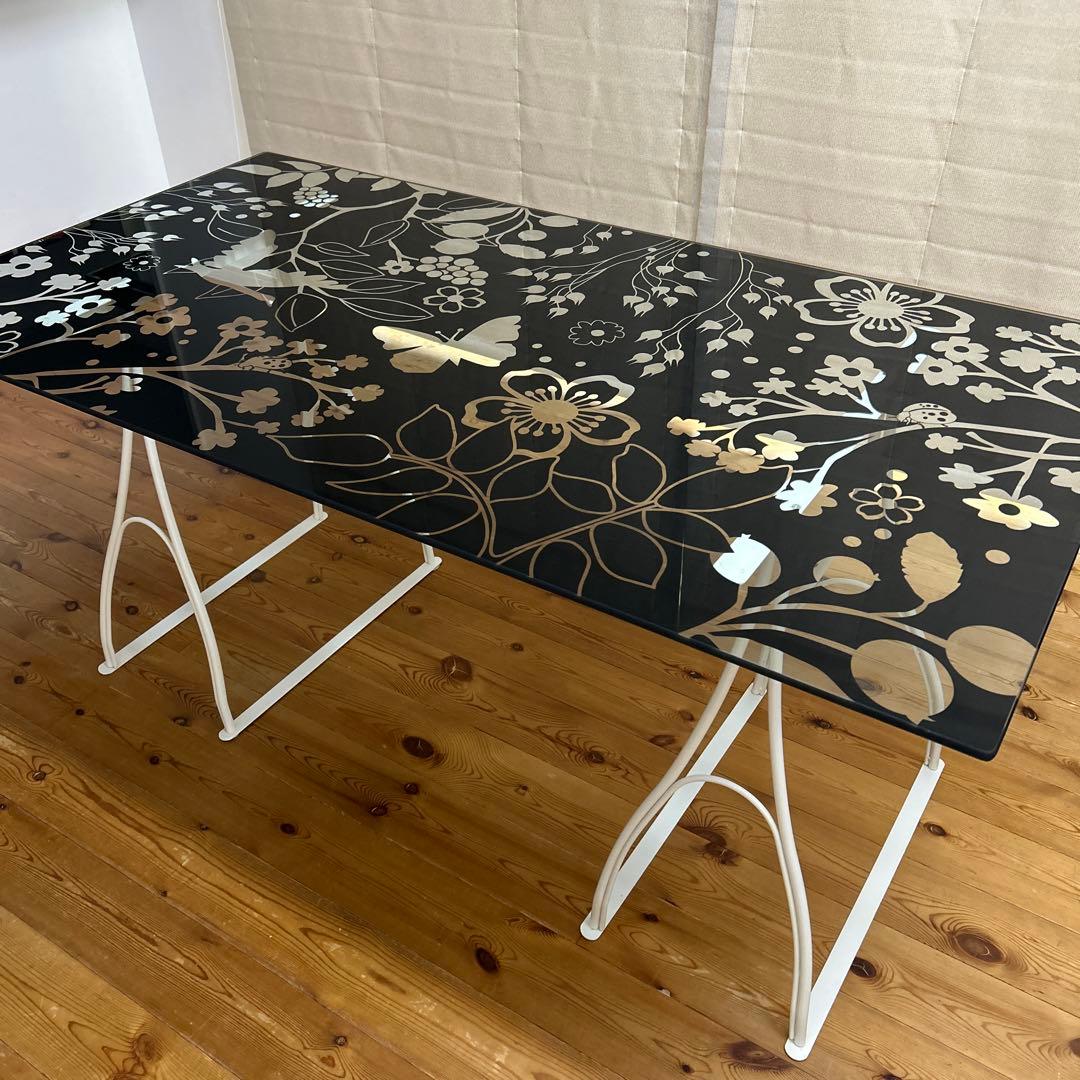 IKEAガラステーブル トップ VIKA LINDVED 天板 希少品