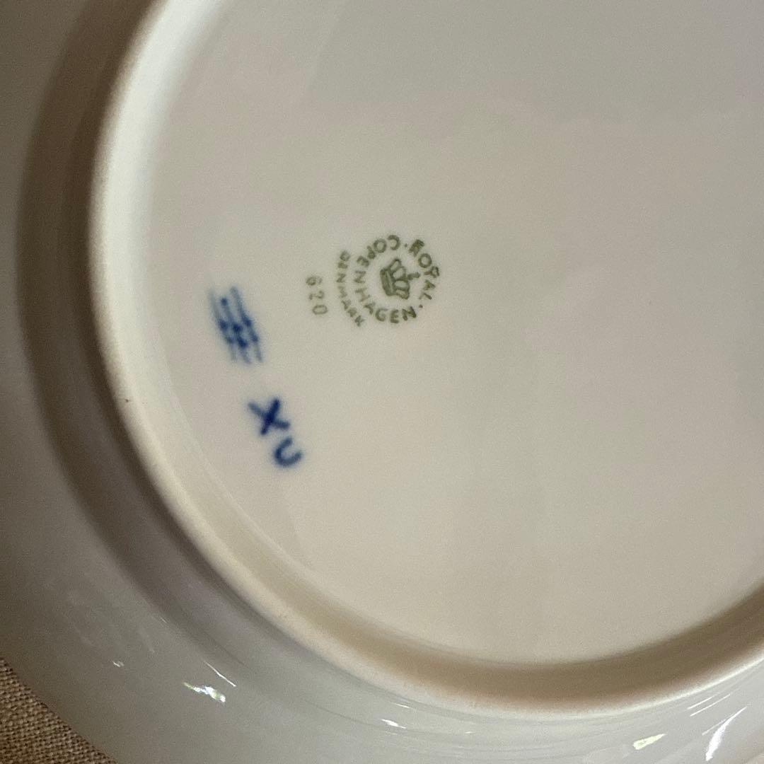 未使用　ロイヤルコペンハーゲン　ブルーフラワー　カープ　中深皿　６枚