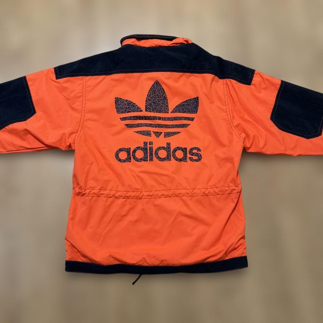 超希少‼︎美品‼︎adidasスノーウェア オレンジ✖️ブラック サイズＯデサント