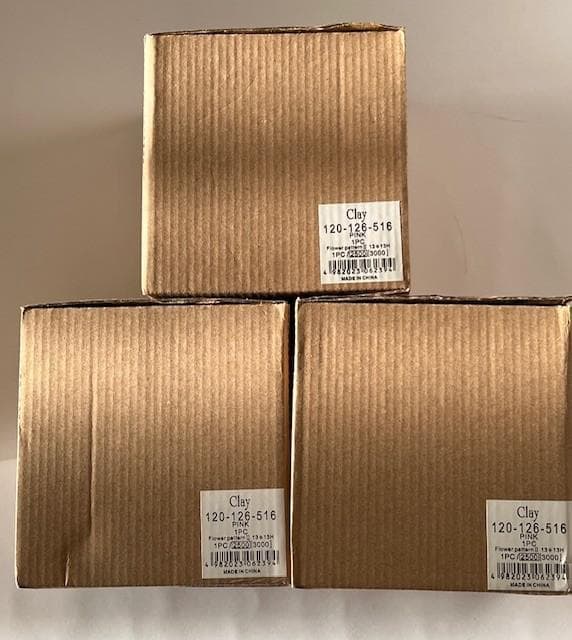 クレイ 花器　Clay 120--126-516 PINK ３個セット