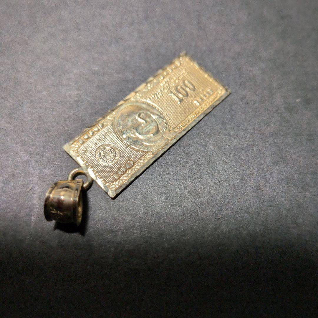 AVALANCHEアヴァランチ 10K K10 100ドル札トップ ネックレス