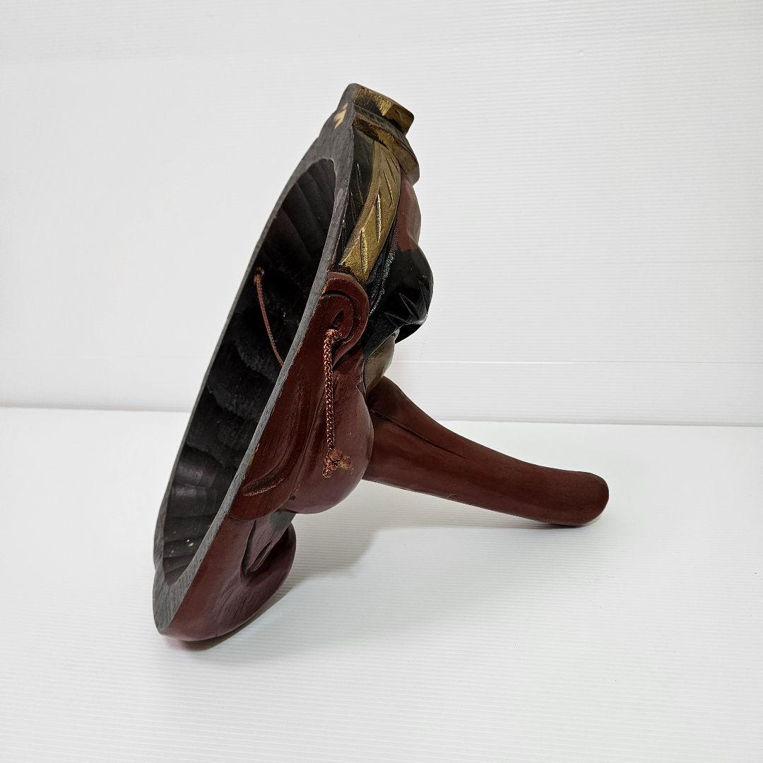 特大　天狗お面　天狗　面 お面　木製　木彫り　古民家　魔除け　縁起物