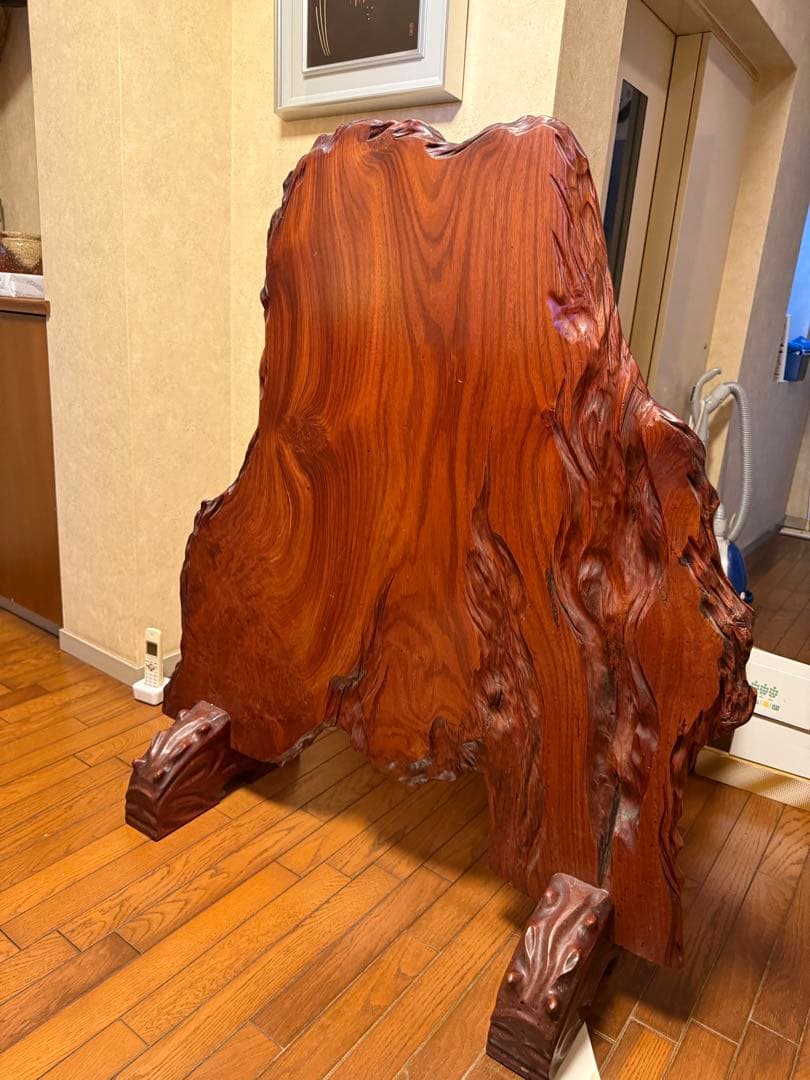【美品】一枚板　ケヤキ　インテリア　木　天然　 衝立　玄関飾り