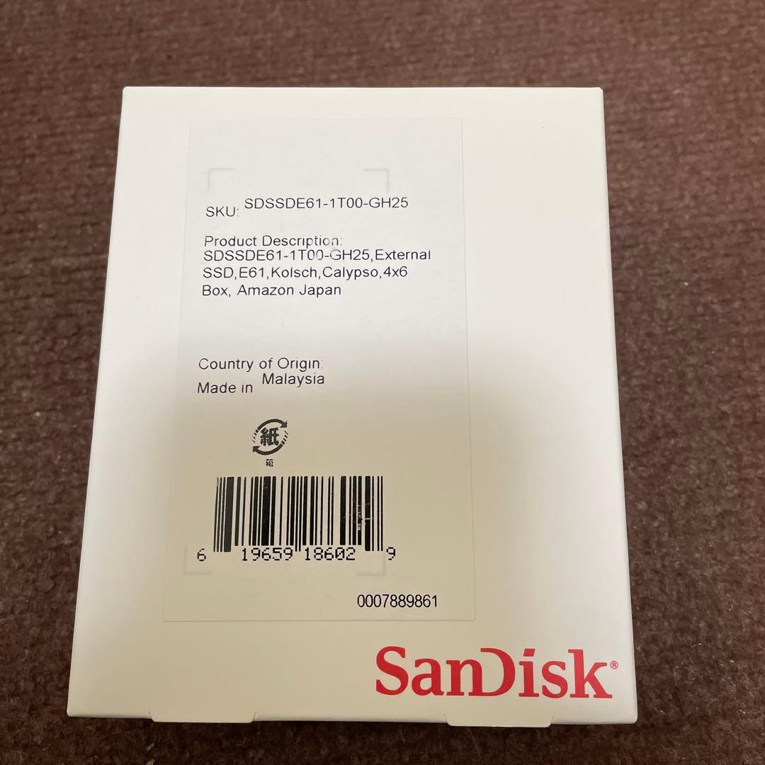 SanDisk 外付けSSD 1TB SDSSDE61-1T00-GH25