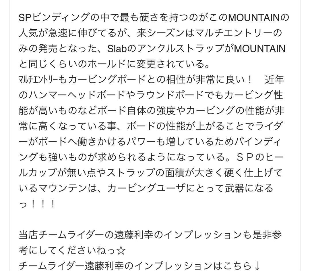 SP BINDINGS MOUNTAIN ビンディング