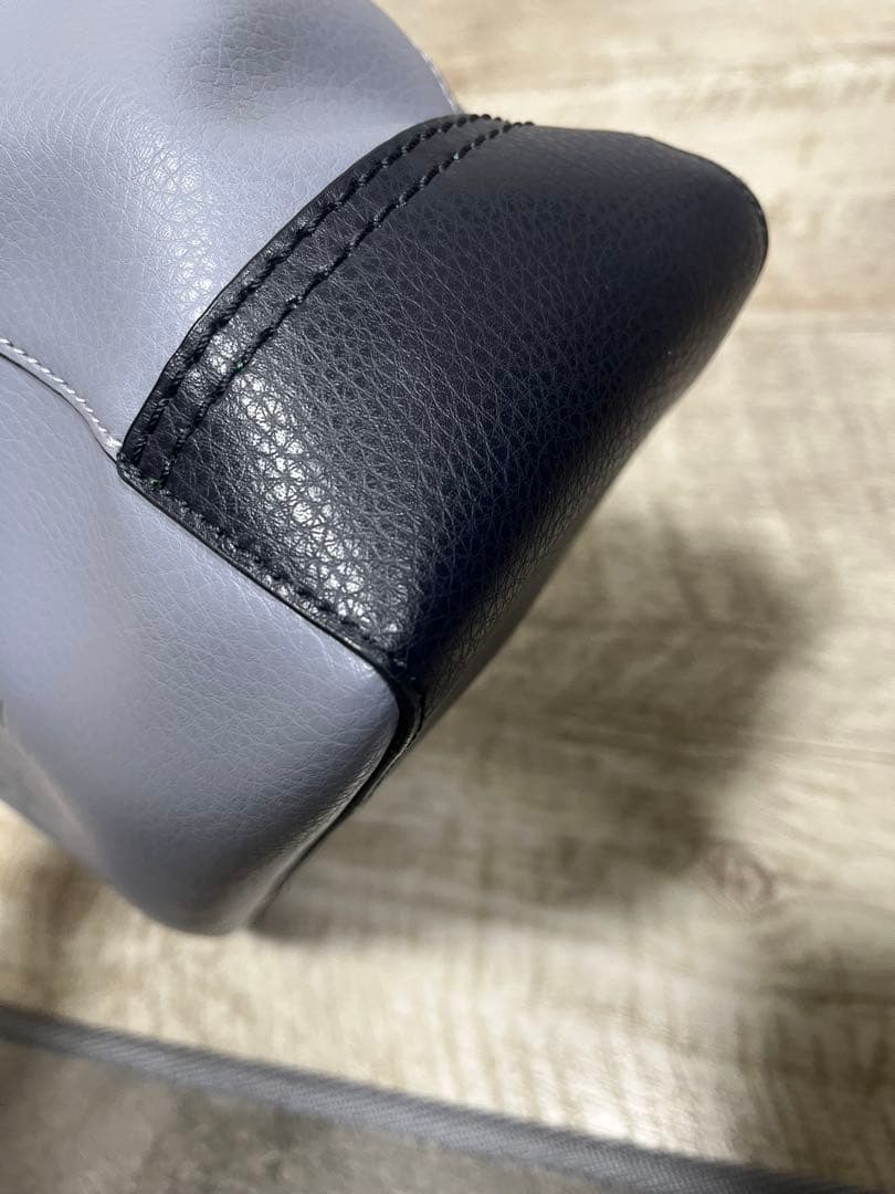 中古美品！COACH コーチ トートバッグ C5775 ロゴ ブルー系