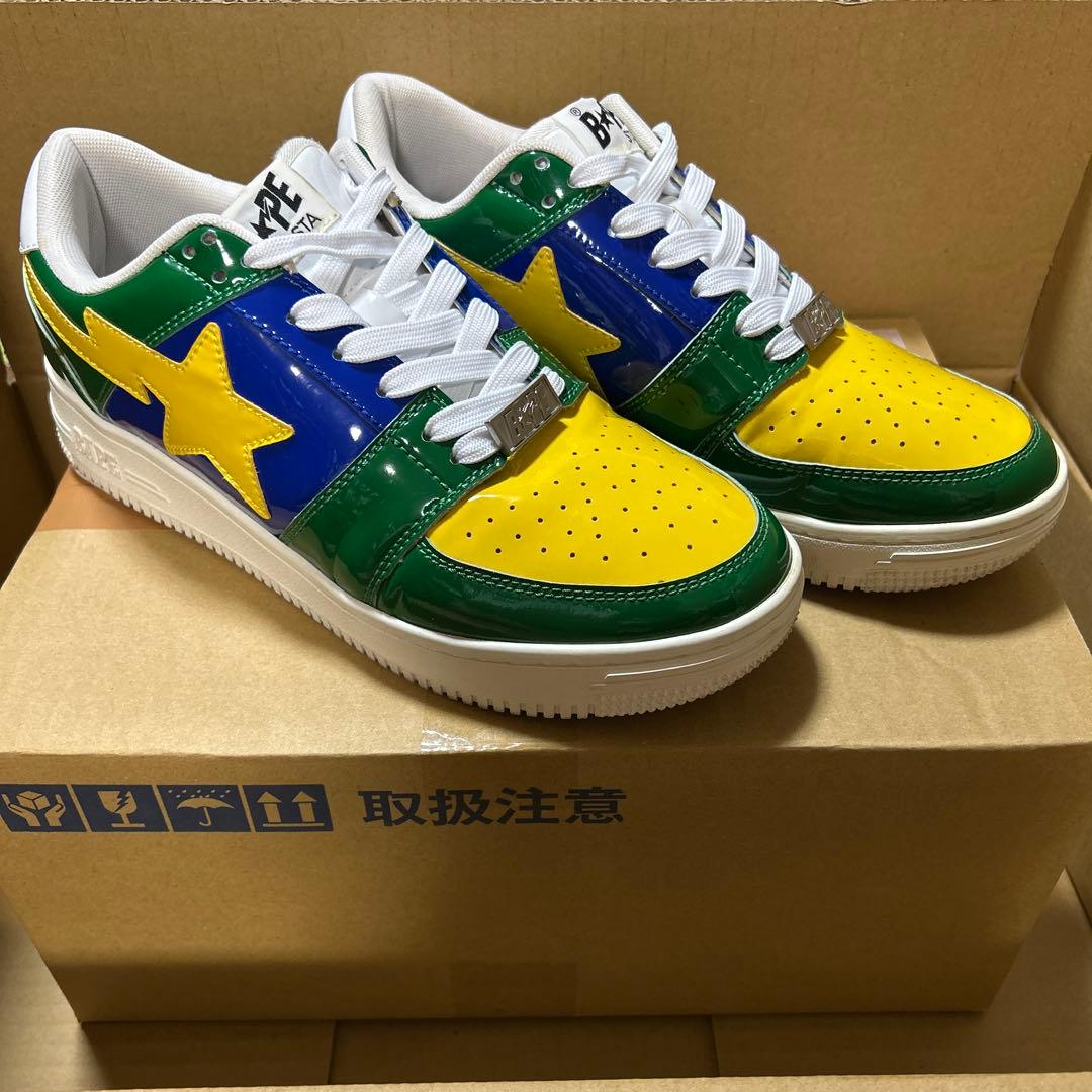 A BATHING APE エナメル　BAPESTA ブラジルカラー　28cm
