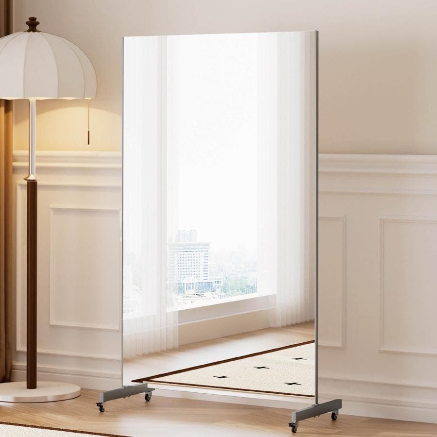 フィルムミラー 割れない 160cm 100cm キャスター 軽量 銀 2659