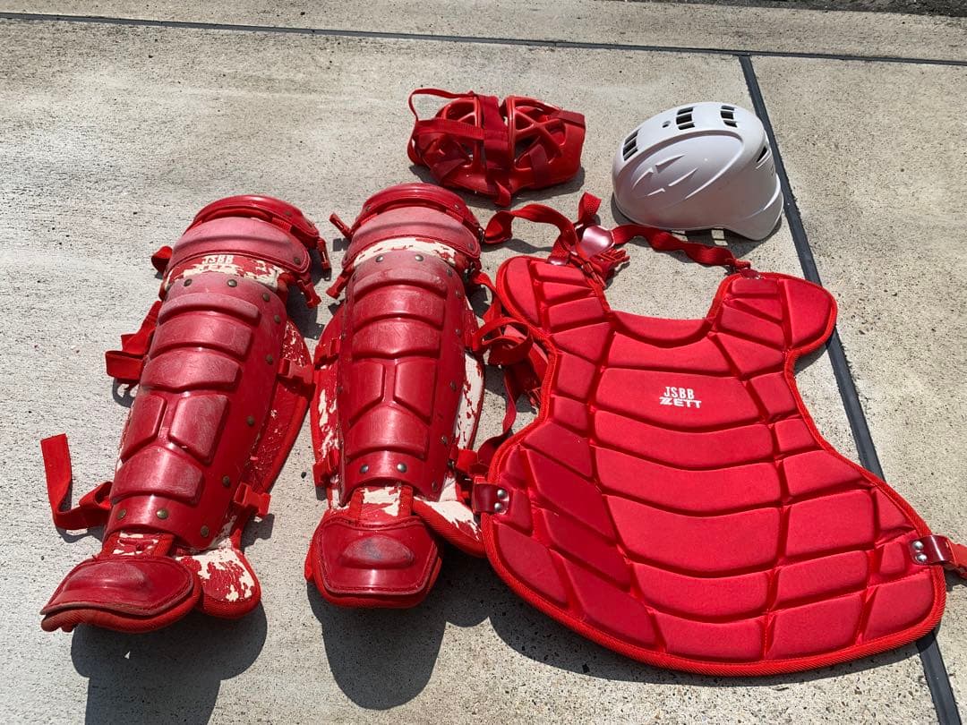 野球、JSBB、キャッチャー、防具、キャッチャー防具、ゼット、zett