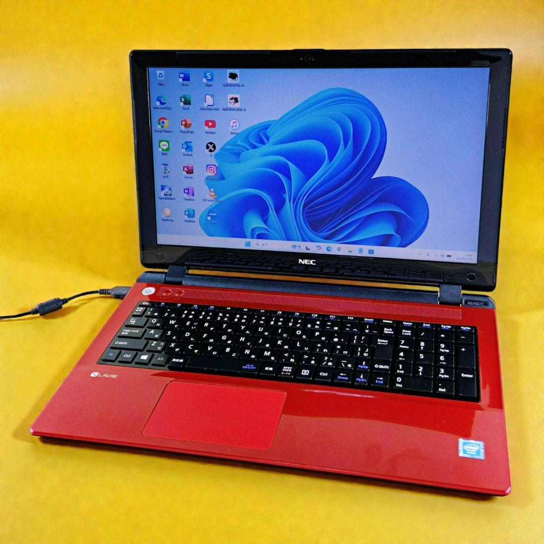 美品☆快適SSD☆最新Win11 NECノートパソコン 初期設定済み カメラ付き