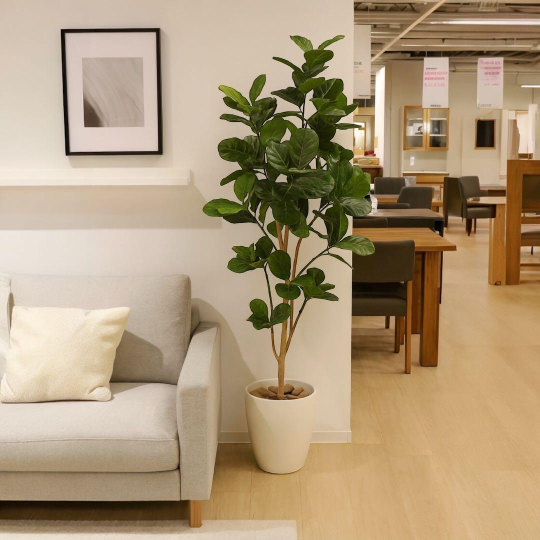 光触媒　人工観葉植物　ウォールグリーン　フェイクグリーン　パンの木125ptw