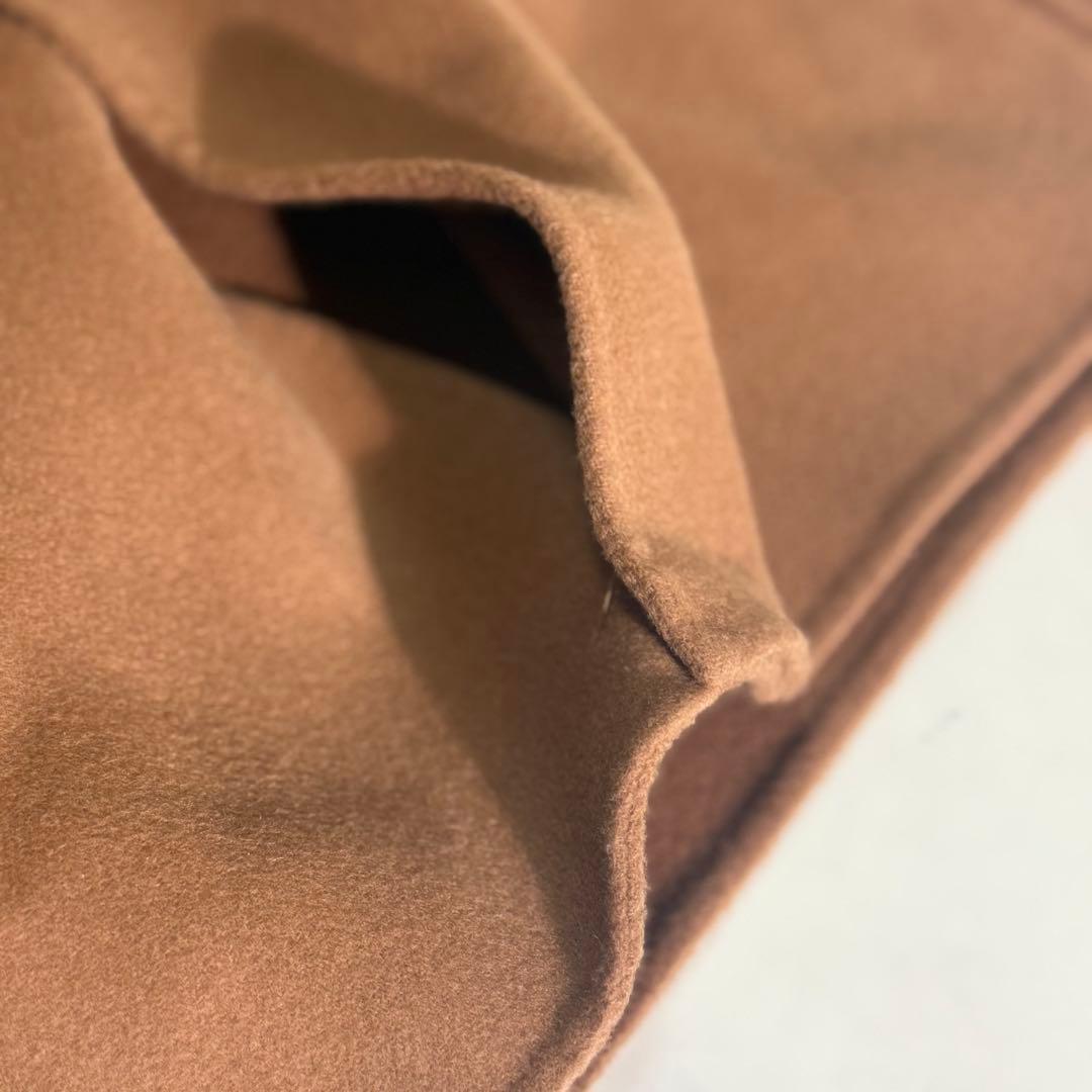 美品　FRAMeWORK SUPER160sダブルブレストコート　キャメル