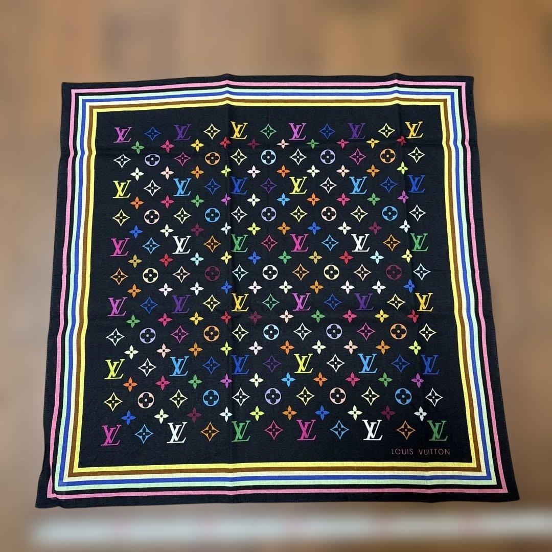 ルイヴィトン　Louis Vuitton マルチ　モノグラム　スカーフ　美品