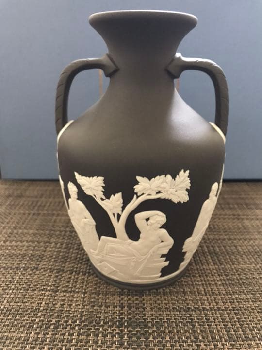 ウェッジウッド ジャスパー ブラックポートランドベース