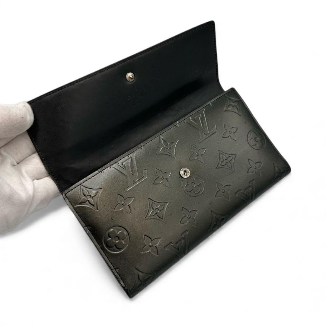 【極美品】ルイヴィトン 三つ折り財布 インターナショナル マットモノグラムマット