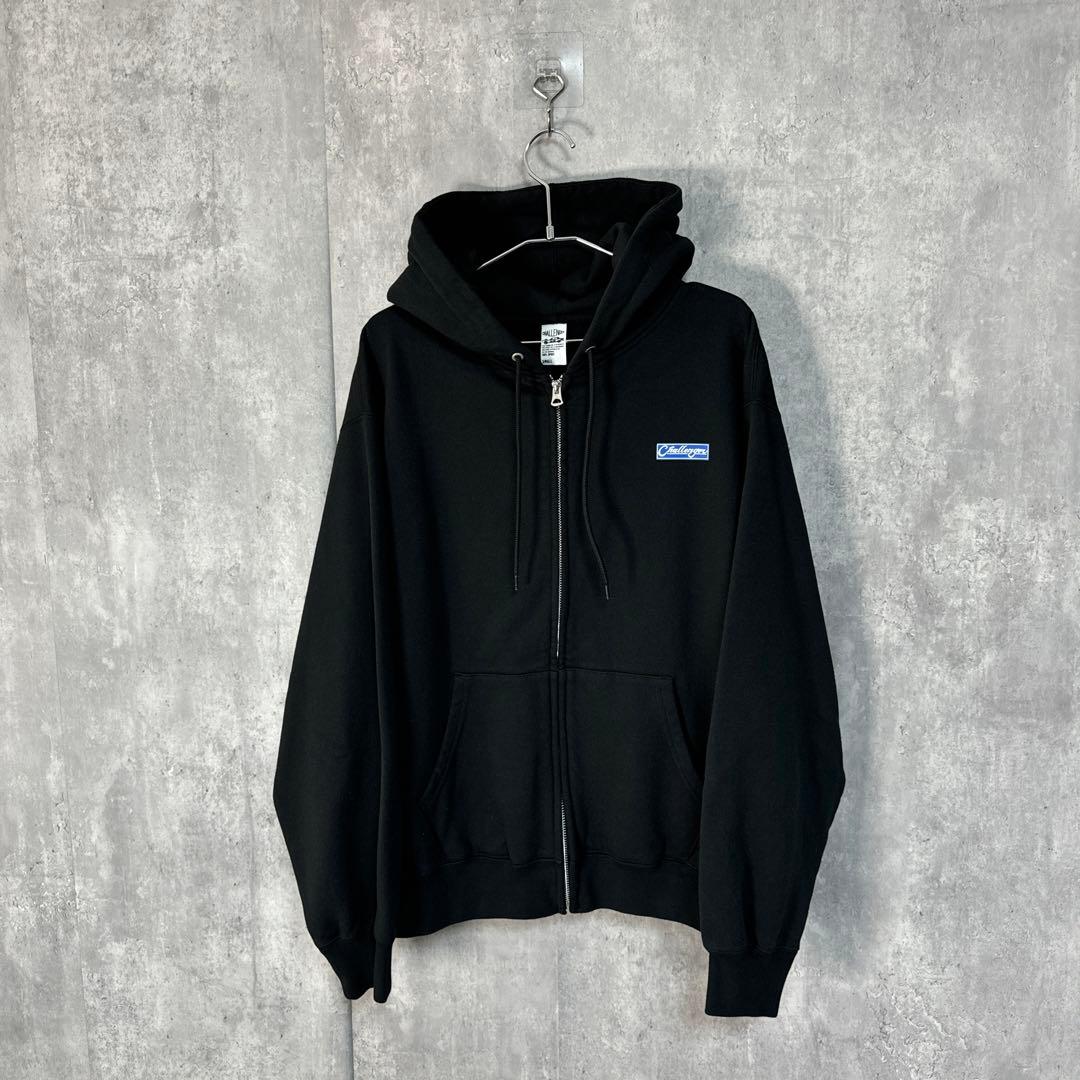 トップス CHALLENGER 24AW BAR LOGO ZIP HOODIE S
