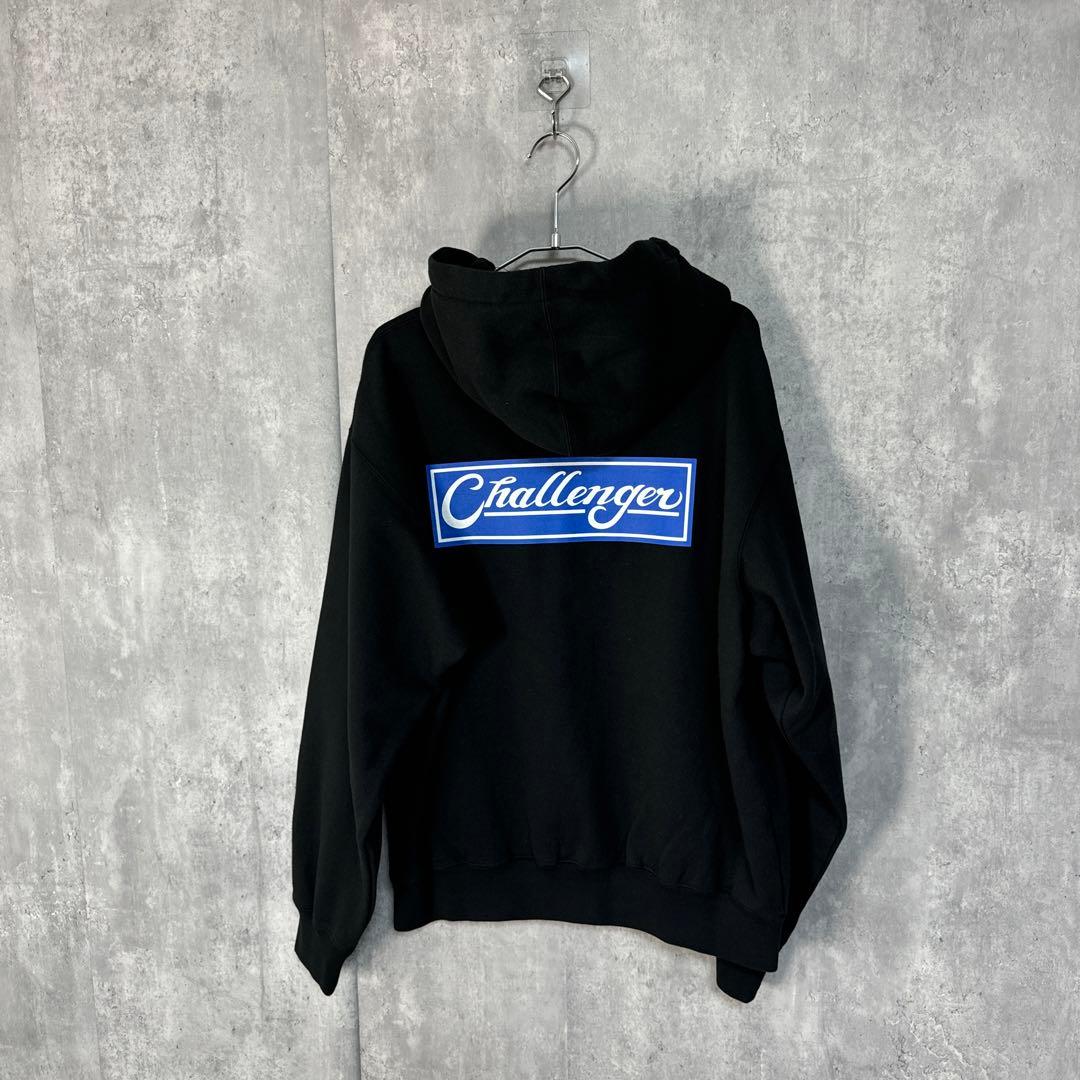 トップス CHALLENGER 24AW BAR LOGO ZIP HOODIE S