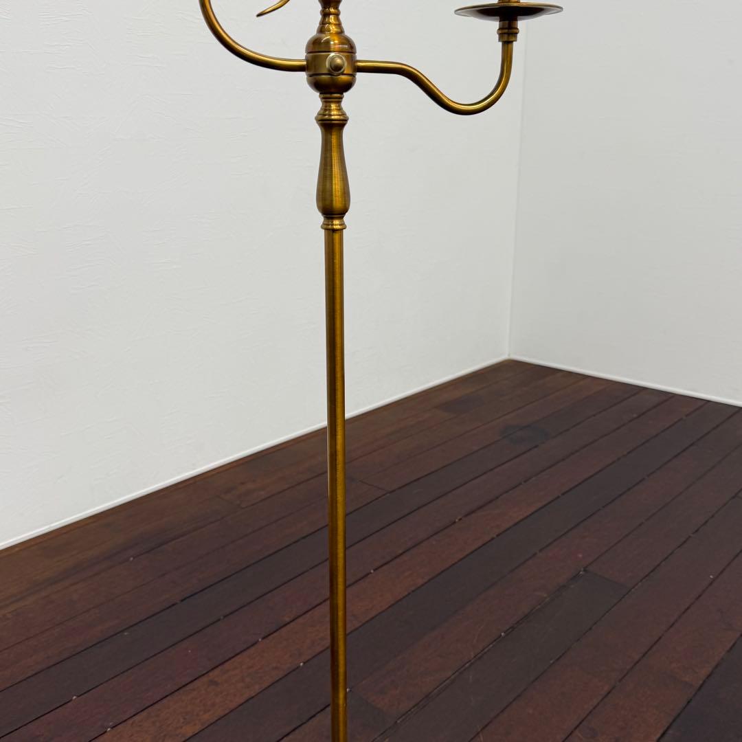 H110K5 展示品 IDC大塚家具 フロアスタンド REM-1991AB 真鍮