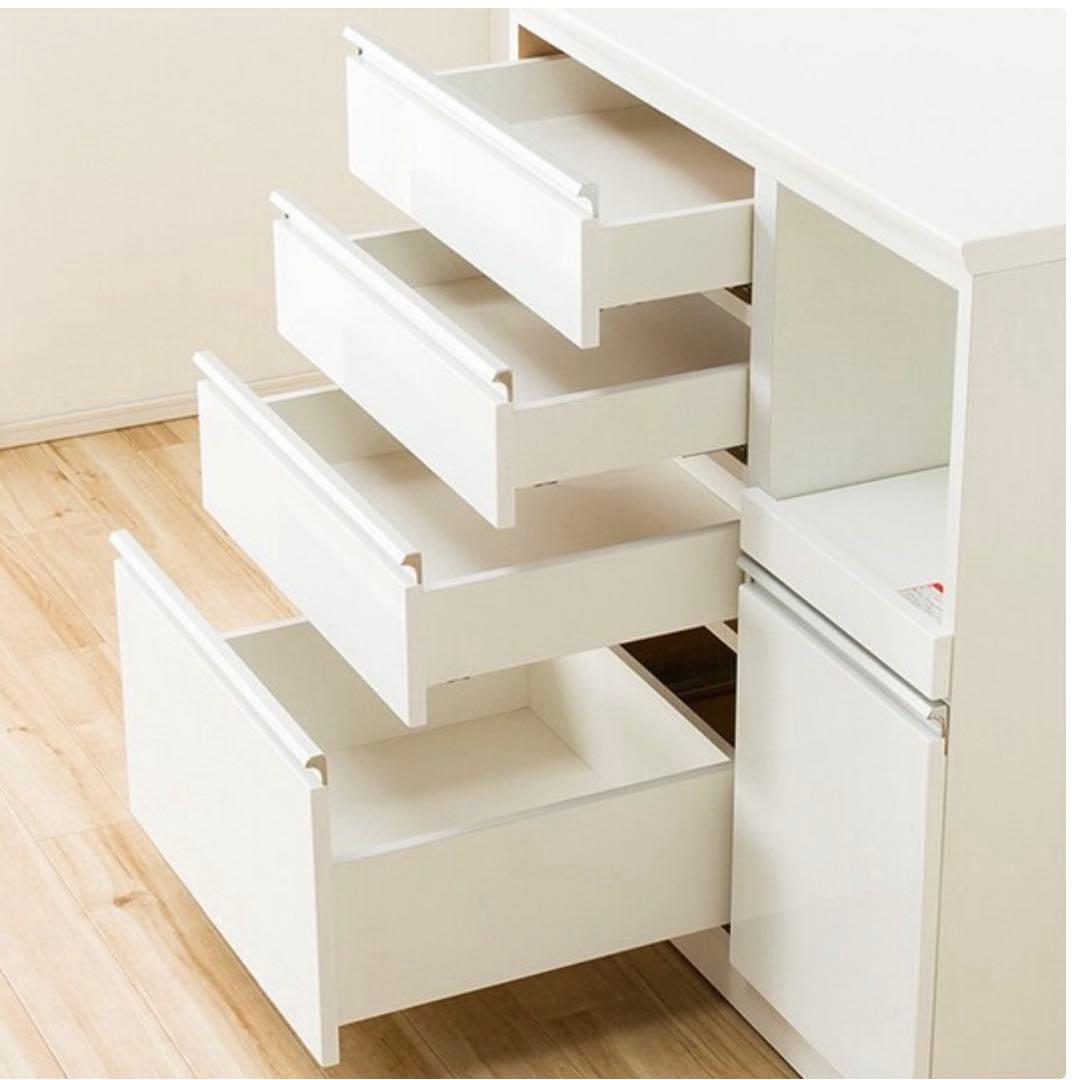 【美品・27日迄最終値下】ニトリ　幅90cm キッチンボード レジューム　食器棚