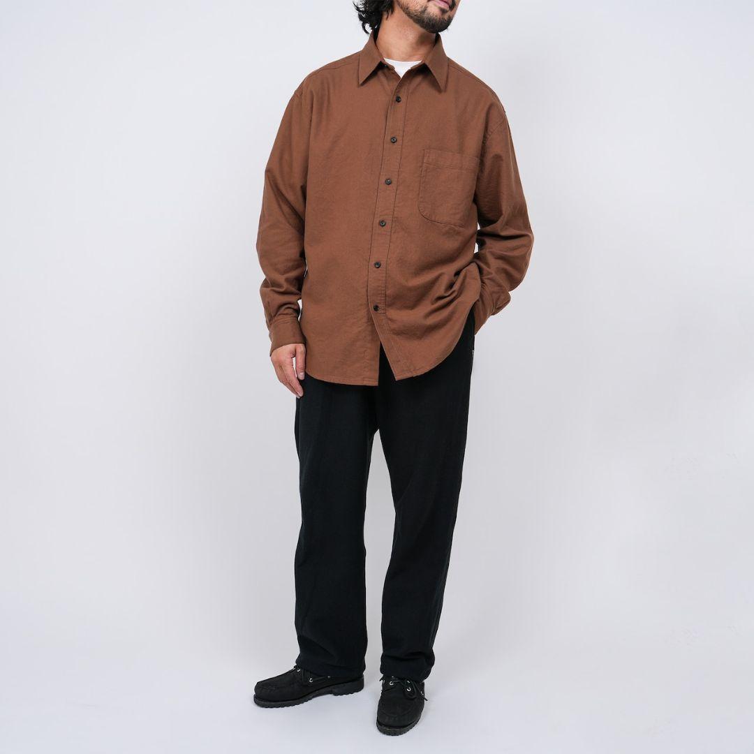 トップス OVY Soft Flannel Wide Shirts L kaja