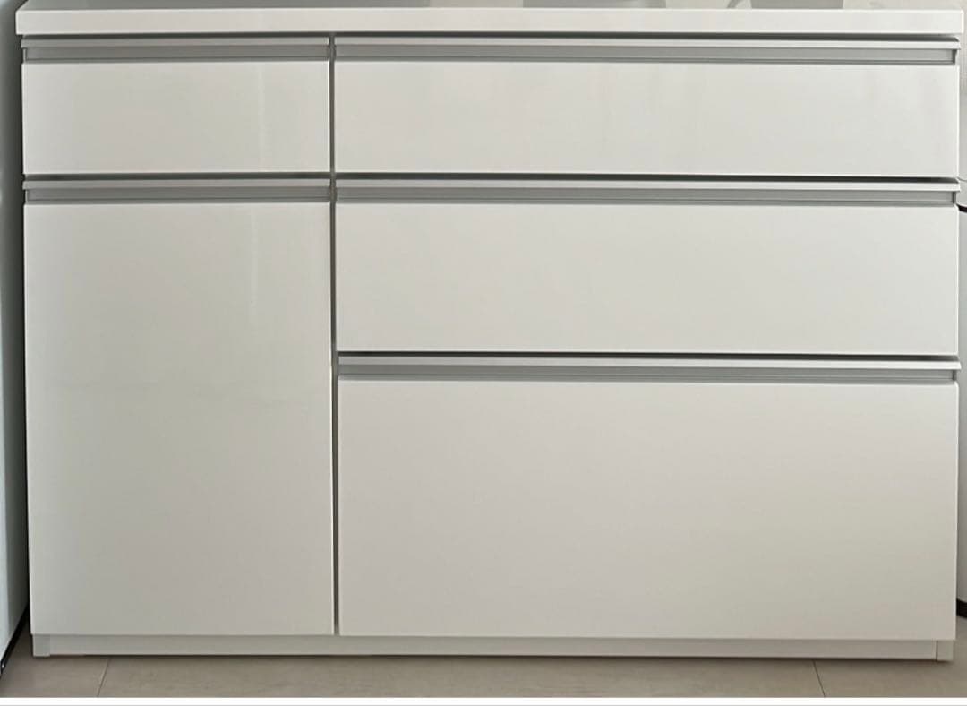 【美品】キッチンカウンター（キュリー2 120CT WH）（2月末まで）