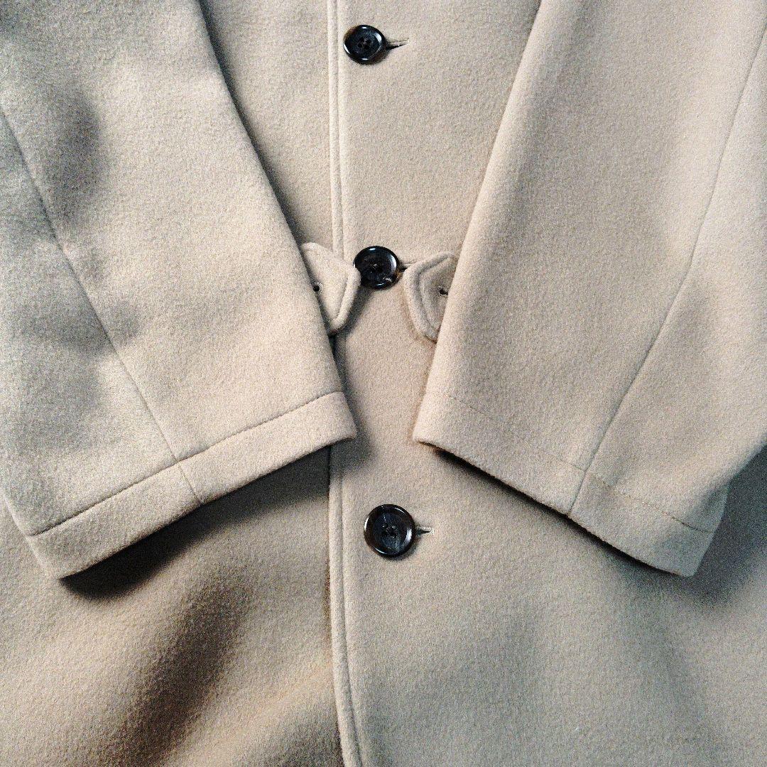 【極美品】ワコマリア　カシミヤバルカラーコート　ウール　ベージュ　野村訓市着用
