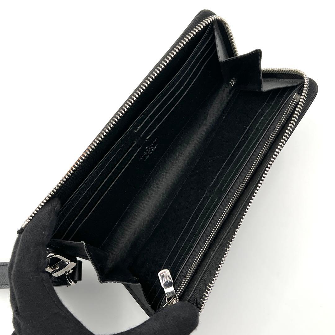 【箱・袋付】ルイヴィトン ジッピードラゴンヌ ダミエグラフィット 長財布 メンズ