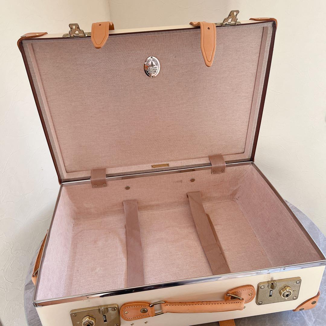 グローブトロッター ヴァルカンファイバー レザー キャリーケース ベージュ 20