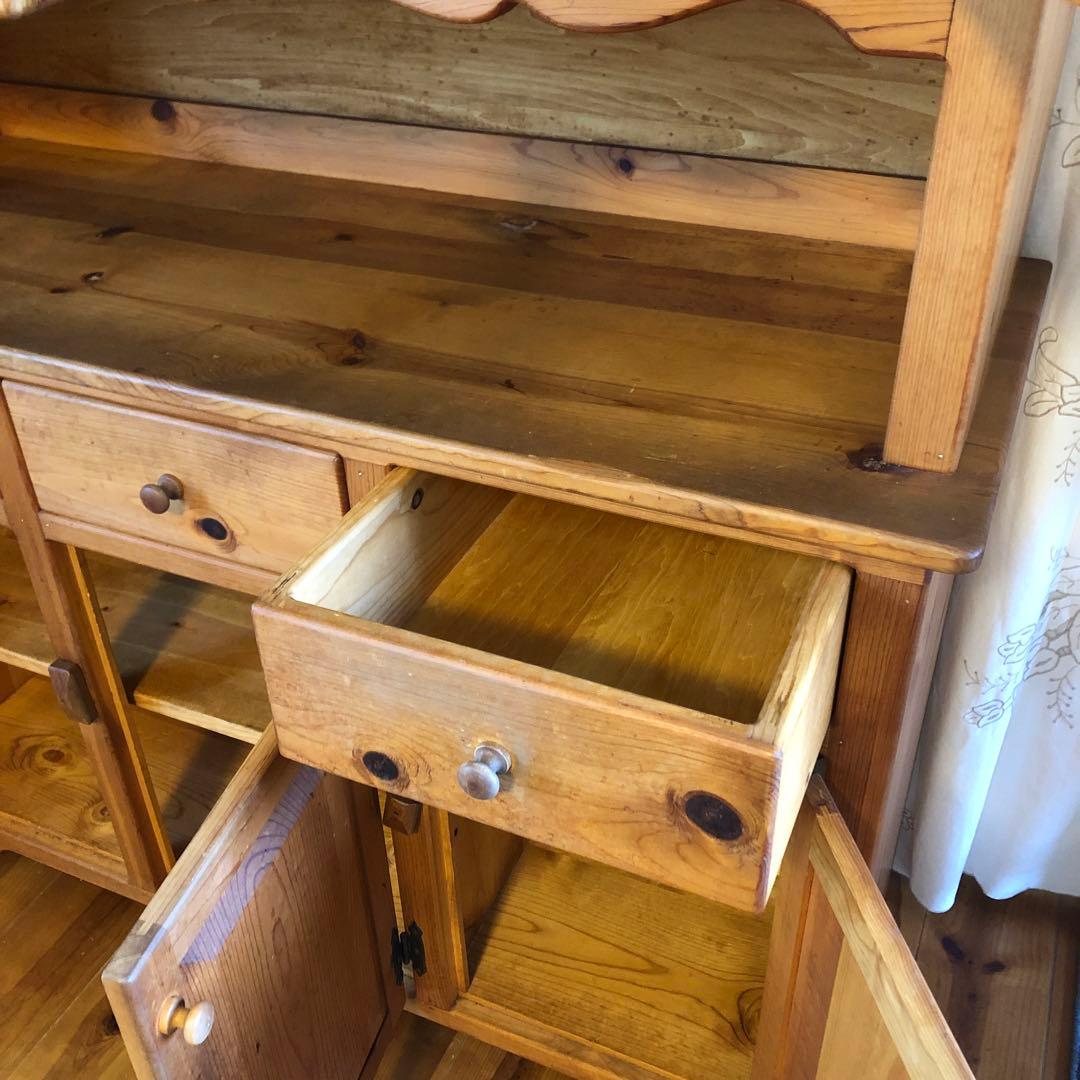 カップボード　ビンテージ　無垢材　120サイズ