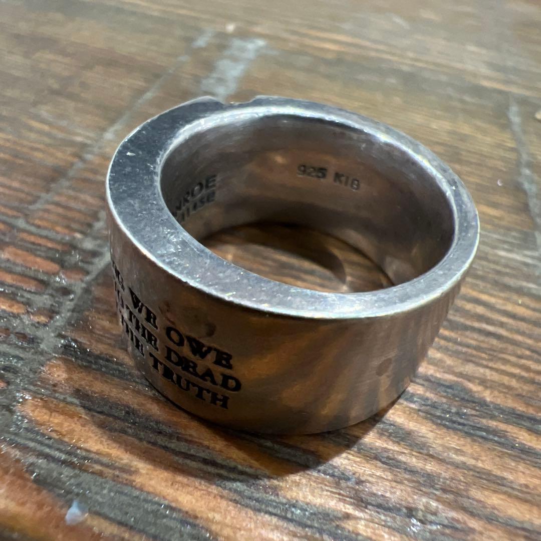 ドクターモンローメッセージスカルリング