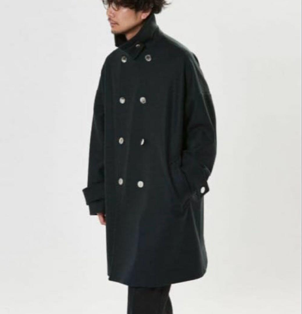 美品 マッキントッシュ HUMBIE ハンビー ダブル コート メタルボタン 紺