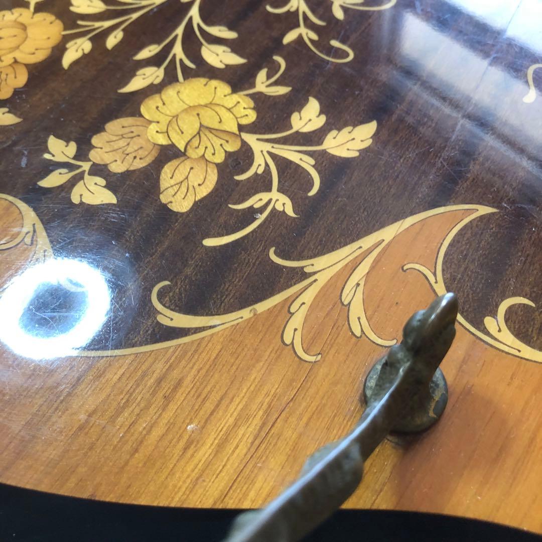 イタリア製　バタフライキッチンワゴン　アンティーク　ワゴン　ビンテージ　象嵌細工