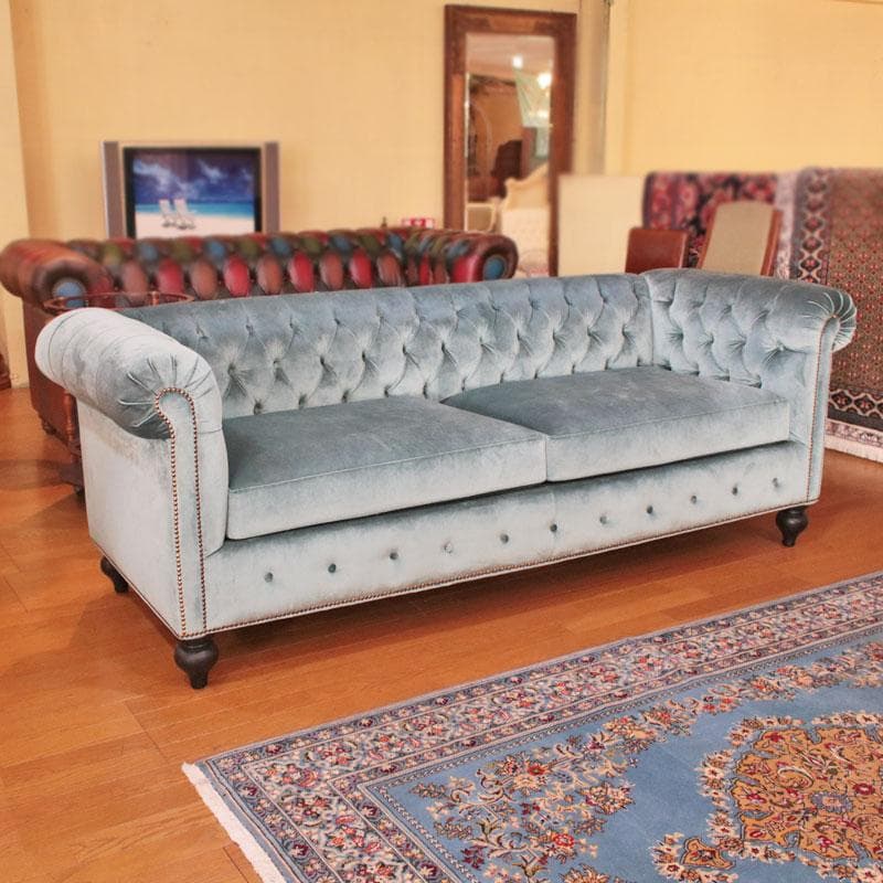 ベルベット ソファセット グリーン 3人がけ 122-340