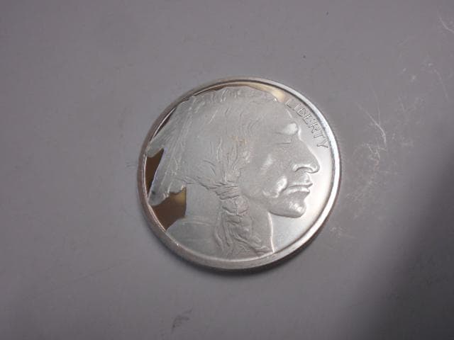 2個　シルバー　　インディアン　31.2g 　銀貨　未使用 　g088