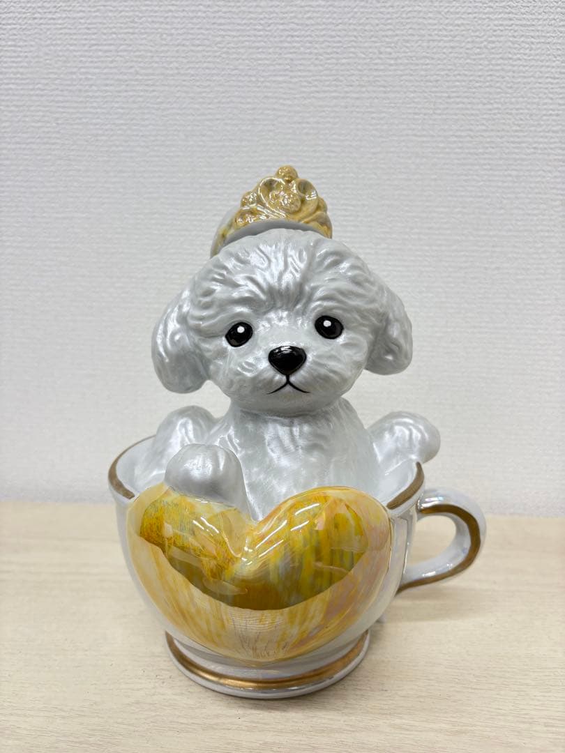 ティーカッププードル デキャンタ ブラン