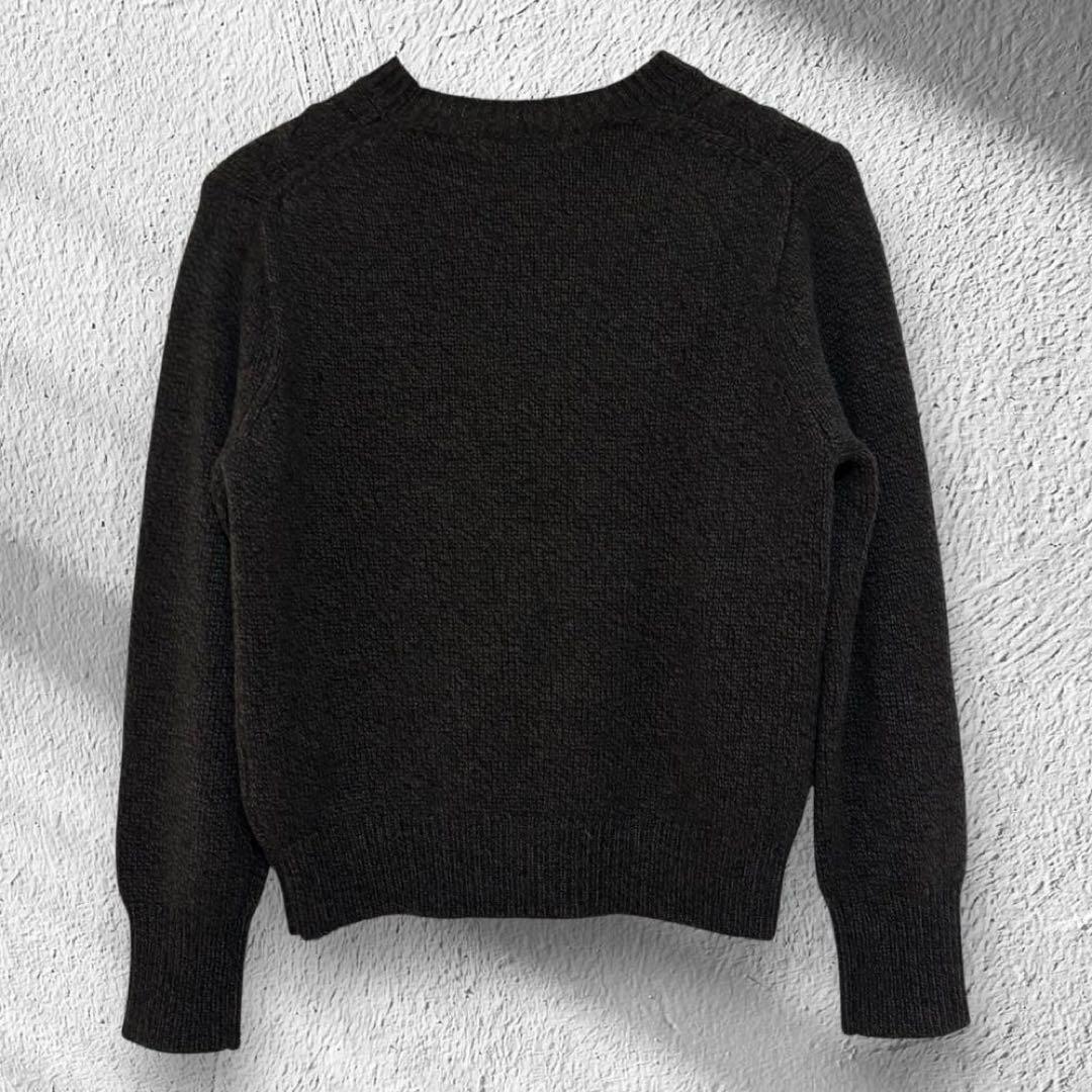 【美品】マーガレットハウエル カシミヤシルク混 贅沢ケーブルニット ブラウン Ⅱ