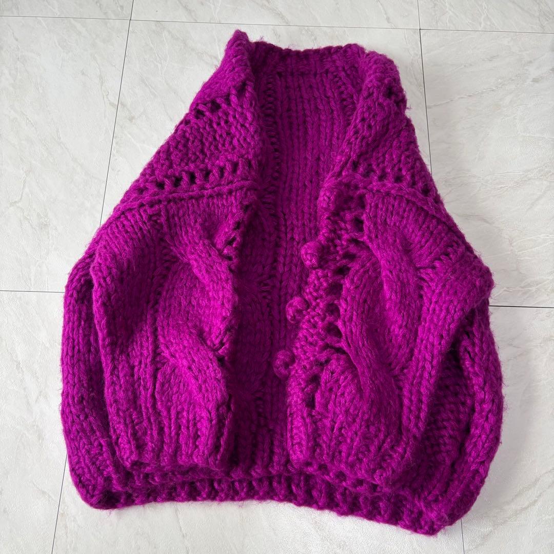 【田中みな実着用✨】OSKER オスカー　インスタ　ケーブル編みオーバーニット