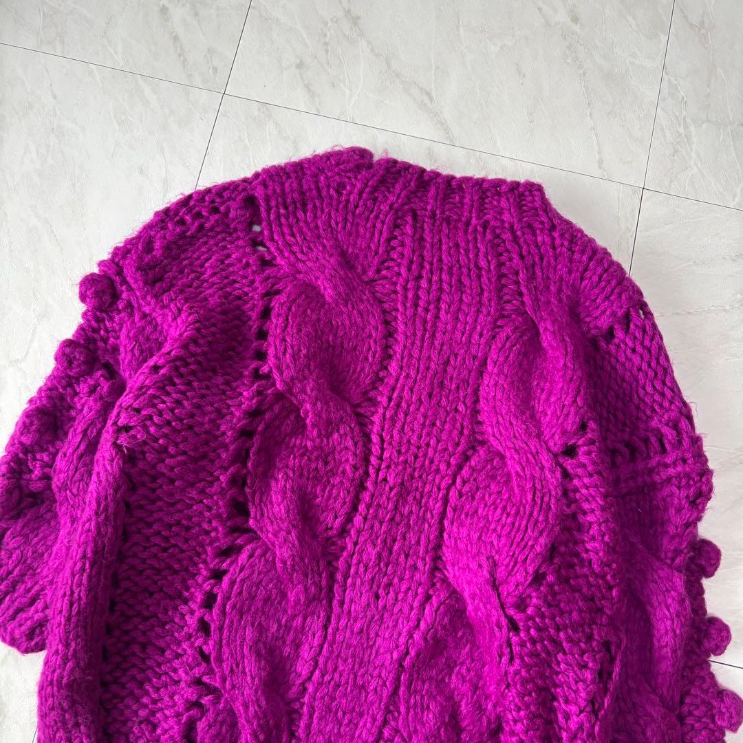 【田中みな実着用✨】OSKER オスカー　インスタ　ケーブル編みオーバーニット