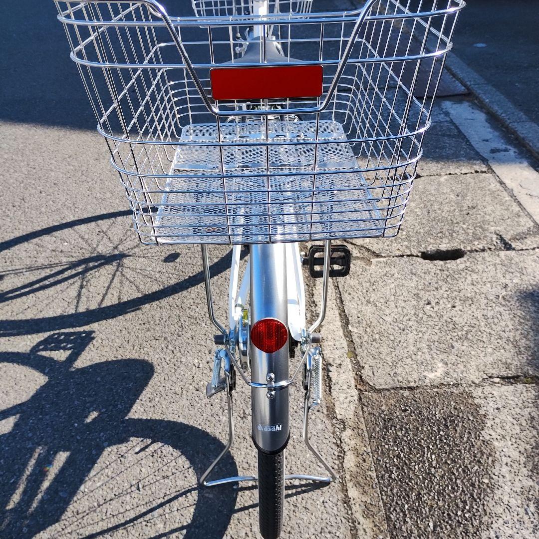 【美品】ママチャリ『引き渡し限定』あさひ パールホワイト 26インチ 変速なし