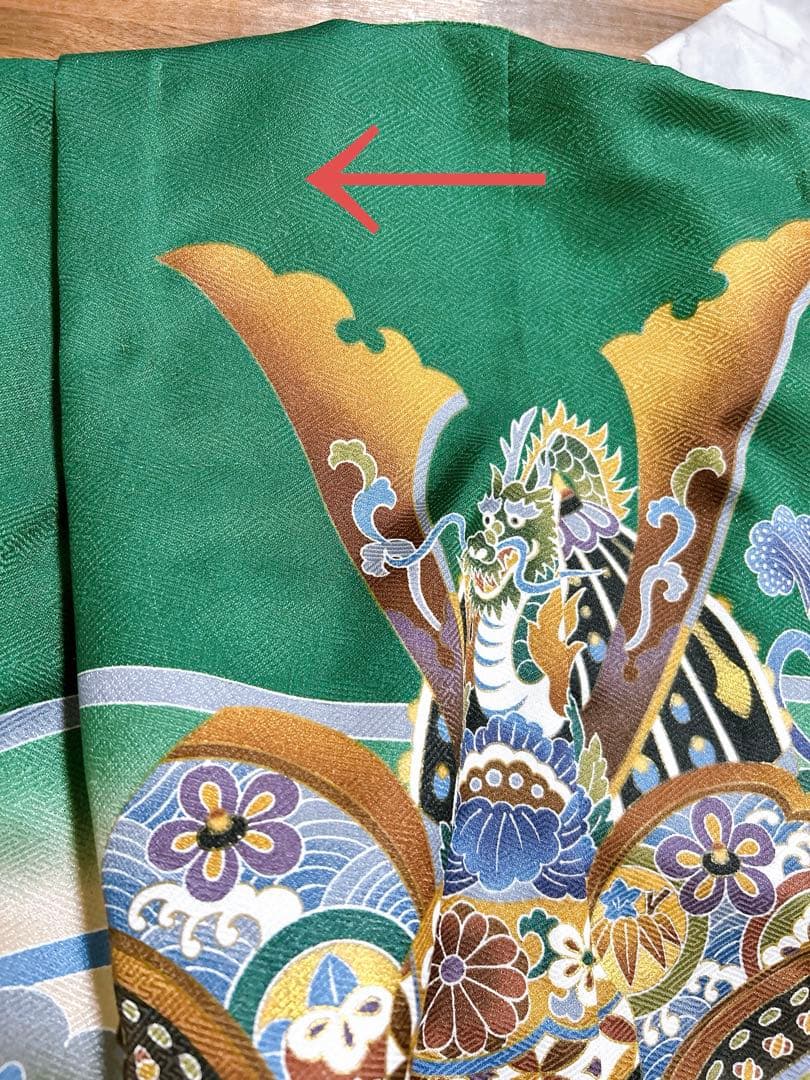 お買い得品♡七五三　5歳　男の子　セット　一式　緑　兜