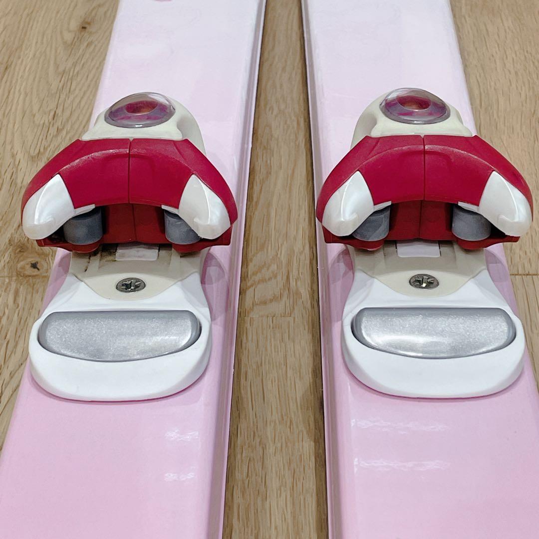 Hart ジュニアスキーセット スキー板／ビンディング／ポール／ピンク花柄