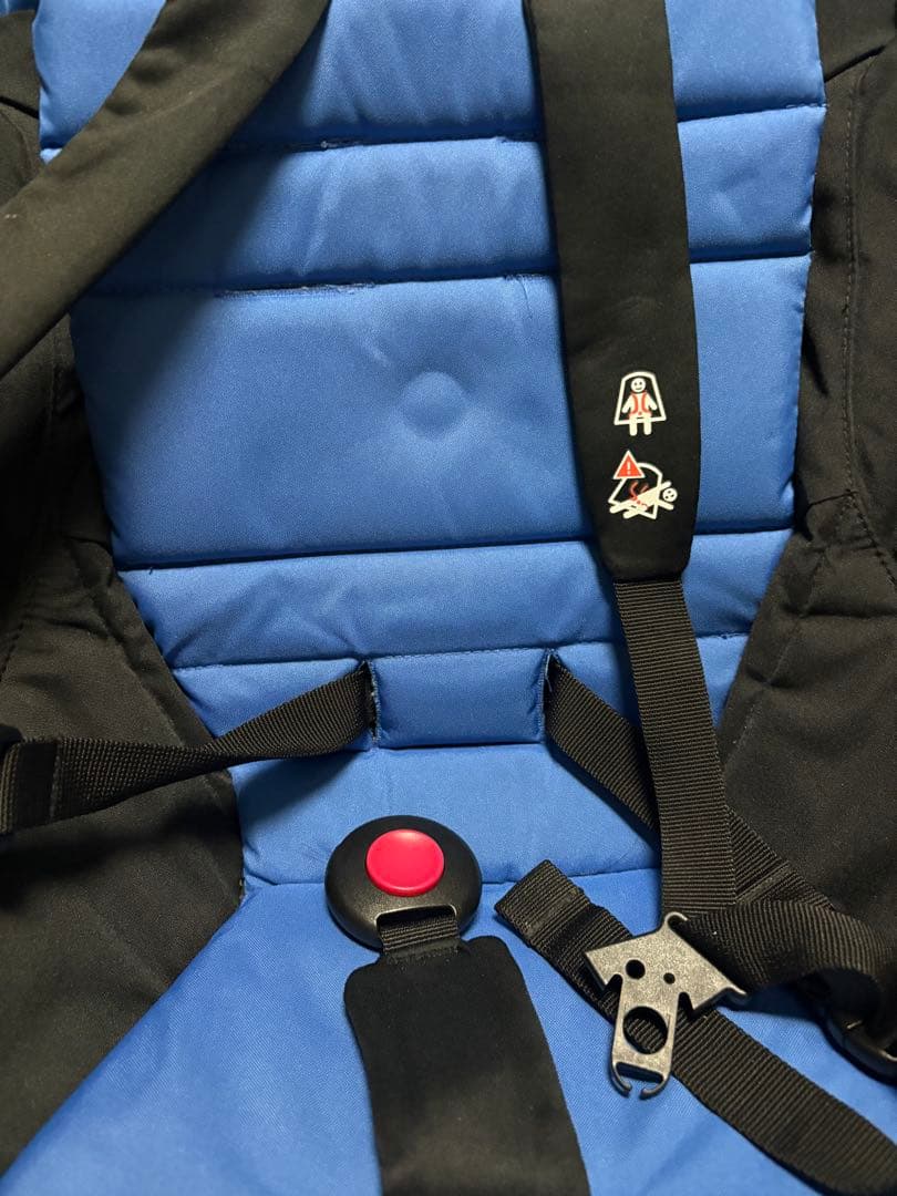 【お値下げ交渉ok】中古　yoyo ベビーカー ブルー リクライニング機能付き