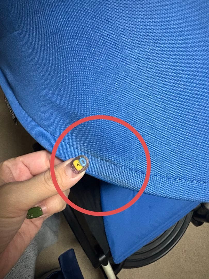 【お値下げ交渉ok】中古　yoyo ベビーカー ブルー リクライニング機能付き