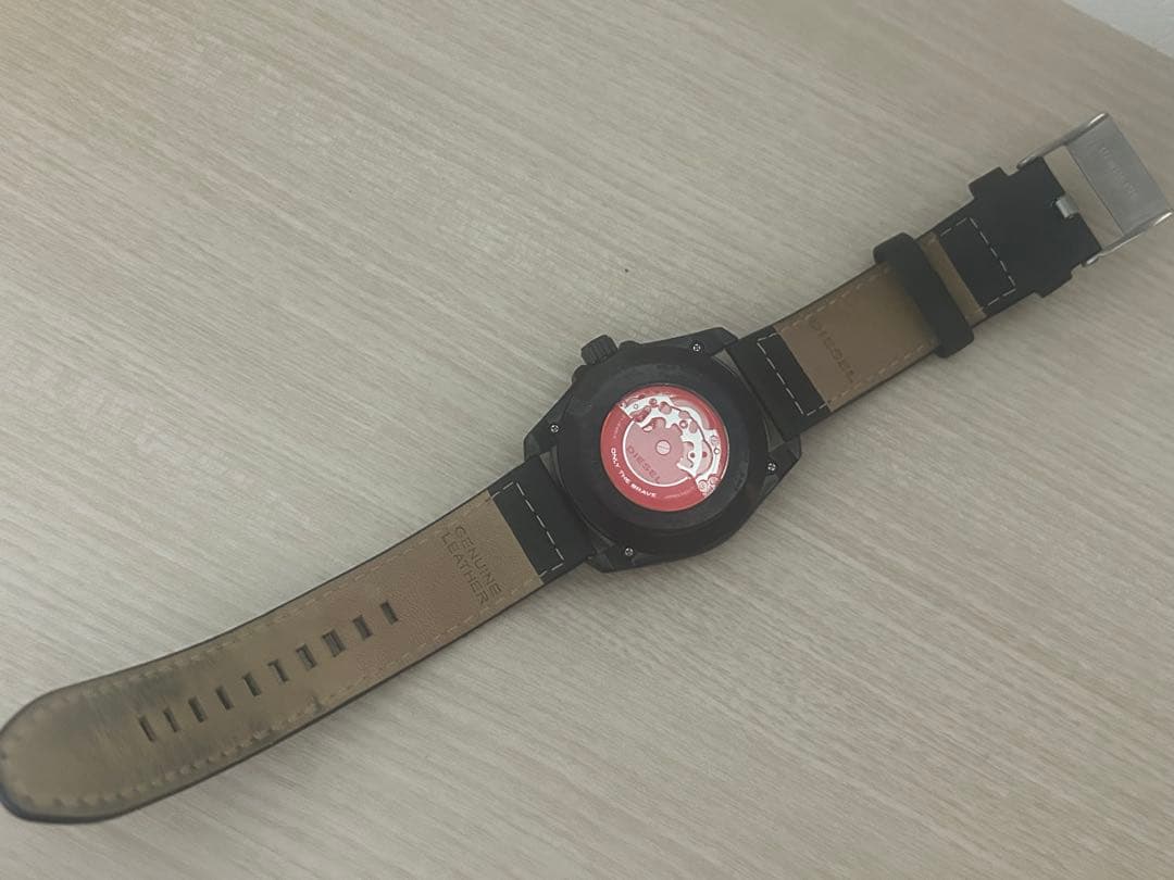 DIESEL DZ1967 自動巻き時計 オレンジ/ブラック