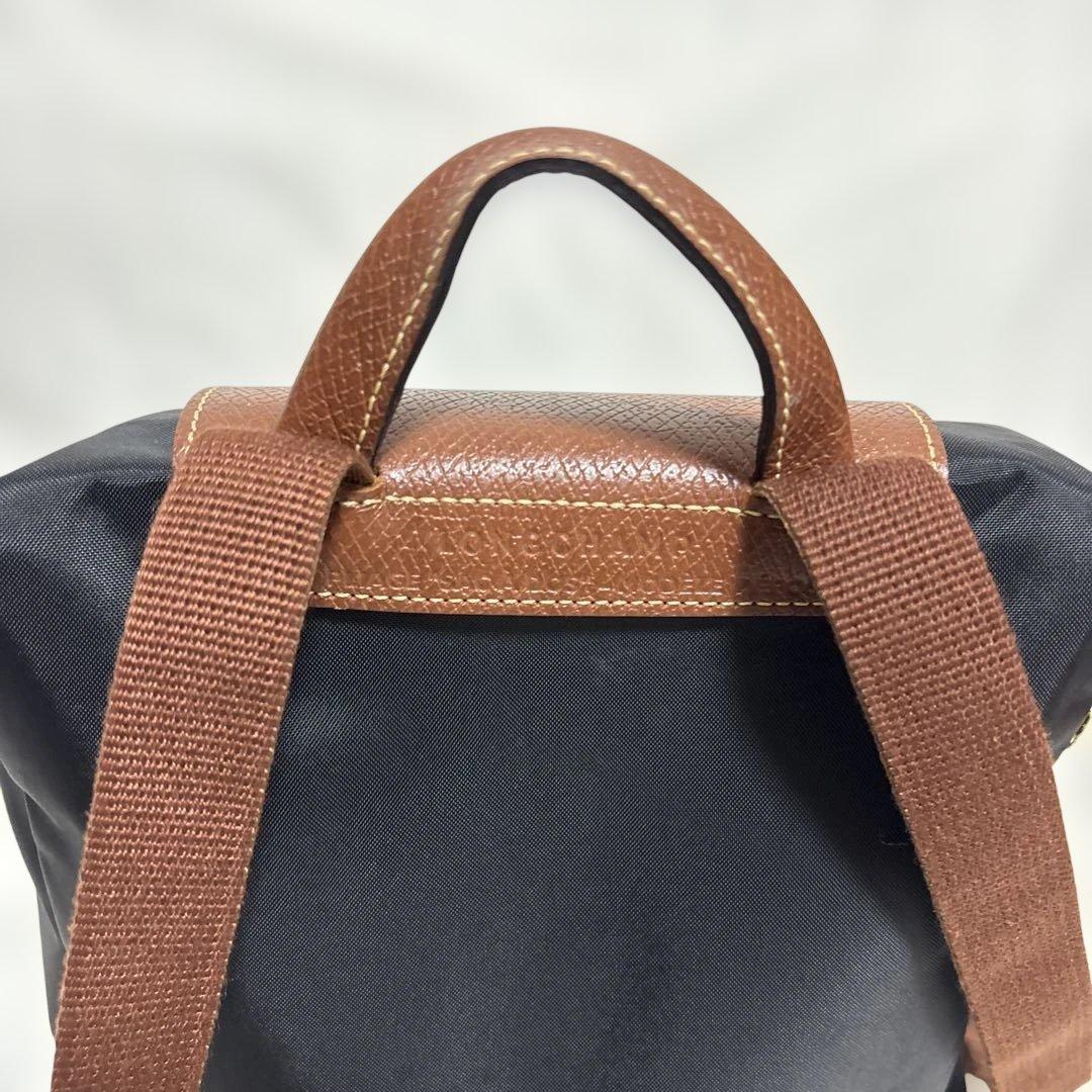 ♡【美品】LONGCHAMP♡リュック 黒　ブラウン ル・プリアージュ