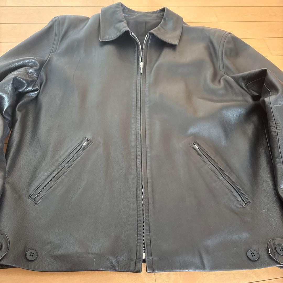90s agnès b leatherjacket シープ羊　サイズ0 アニエス